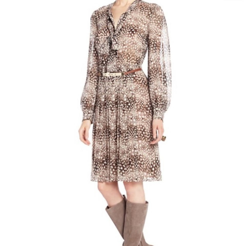 BCBG Max Azria “Remelle” pleated midi dress